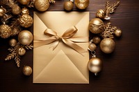 Christmas letter christmas gold celebration. AI generated Image by rawpixel.