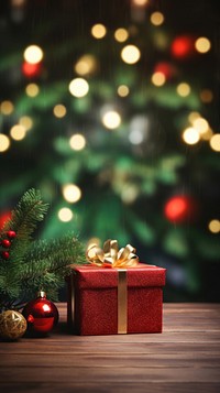 Christmas box plant gift. AI generated Image by rawpixel.