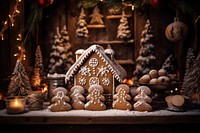 Gingerbreads christmas cookie food. AI generated Image by rawpixel.