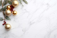 White marble blank space christmas backgrounds decoration. AI generated Image by rawpixel.