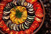 Ratatouille plate food meal. AI generated Image by rawpixel.