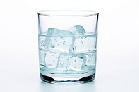 Water glass ice white background. AI generated Image by rawpixel.