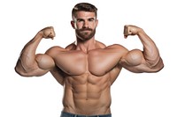 Bicep sports adult man. 