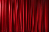 Red fabric theatre curtain backgrounds stage. 