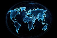 World technology planet globe. AI generated Image by rawpixel.