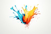 Paint art white background creativity. AI generated Image by rawpixel.