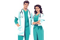 Hospital doctor adult nurse. AI generated Image by rawpixel.