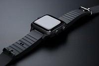 Smart watch wristwatch black accessories. AI generated Image by rawpixel.