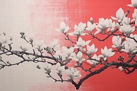 Magnolia blossom bouquet magnolia painting flower. AI generated Image by rawpixel.