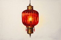 Chinese gold lantern symbol lamp architecture. 