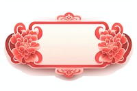 Chinese New Year Chinese label flower white background. AI generated Image by rawpixel.