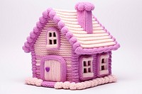 Knitted cute toy house confectionery architecture. AI generated Image by rawpixel.