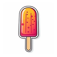 Ice pop dessert food white background. AI generated Image by rawpixel.