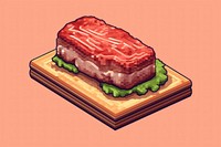 Simple steak isolated meat food meal. AI generated Image by rawpixel.