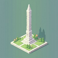 Simple white obelisk architecture monument outdoors. AI generated Image by rawpixel.