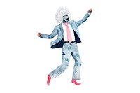Suit white background accessories performer. AI generated Image by rawpixel.