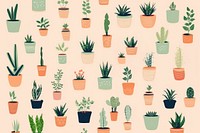 Potted tropical plant backgrounds pattern arrangement. AI generated Image by rawpixel.