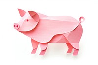 Pig mammal animal paper. 