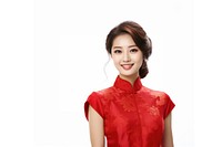 Qipao Chinese new year Chinese woman portrait. AI generated Image by rawpixel.