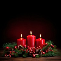 Christmas decoration candles christmas decorations illuminated celebration. AI generated Image by rawpixel.