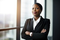 Female African American CEO office adult black. AI generated Image by rawpixel.