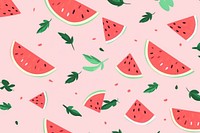 Watermelon backgrounds pattern fruit. AI generated Image by rawpixel.