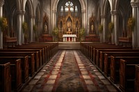 Gothic church architecture building worship. AI generated Image by rawpixel.
