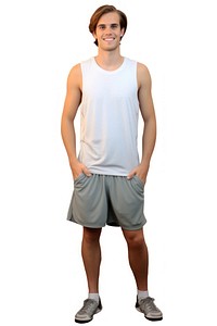 Shorts footwear white background exercising. AI generated Image by rawpixel.