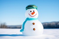 A snowman outdoors holiday winter. AI generated Image by rawpixel.
