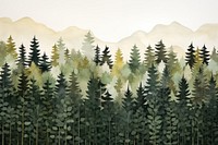 Forest backgrounds outdoors painting. AI generated Image by rawpixel.