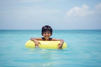Swimming photography portrait outdoors. AI generated Image by rawpixel.