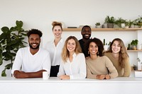 Diverse people having a meeting smiling laughing adult togetherness. AI generated Image by rawpixel.