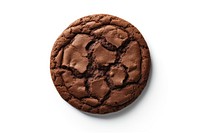 Dark chocolate soft cookie dessert food white background. AI generated Image by rawpixel.
