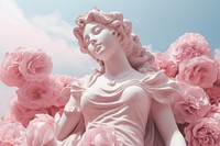 Rose flower statue plant. AI generated Image by rawpixel.