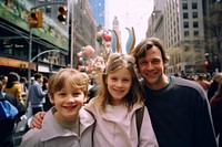 Easter portrait family street. AI generated Image by rawpixel.