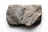 Sharped stone rock white background paleontology. AI generated Image by rawpixel.