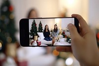 Decoration christmas holiday selfie. AI generated Image by rawpixel.