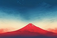 Fuji mountain outdoors volcano nature. AI generated Image by rawpixel.