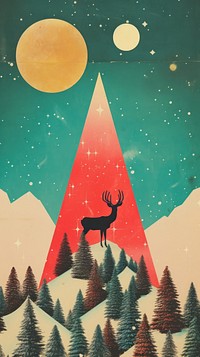 Astronomy christmas outdoors nature. AI generated Image by rawpixel.