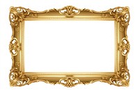 An antique gold picture frame backgrounds white background architecture. AI generated Image by rawpixel.