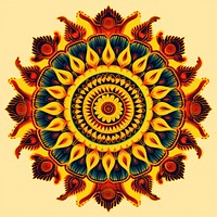 Mandala sun art pattern accessories. AI generated Image by rawpixel.