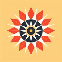 Mandala sun symbol line logo. AI generated Image by rawpixel.