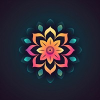 Diwali pattern flower art. AI generated Image by rawpixel.