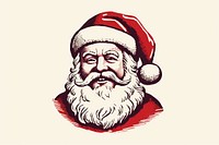 Santa claus portrait drawing sketch beard. AI generated Image by rawpixel.