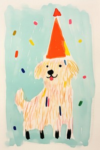 Happy dog dancing art drawing cute. AI generated Image by rawpixel.
