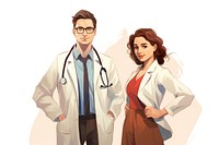 Doctor adult man togetherness. AI generated Image by rawpixel.