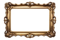 An antique gold picture frame white background architecture rectangle. AI generated Image by rawpixel.