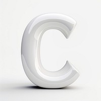 Letter C shape white text white background. AI generated Image by rawpixel.