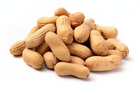 Peanuts snack food white background. AI generated Image by rawpixel.