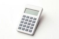 Calculator display white background mathematics. AI generated Image by rawpixel.